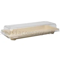 TAC Bagasse Sushi-Tray & Deckel 500 Stk / Krt 