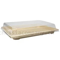 TAC Bagasse Sushi-Tray & Deckel 300 Stk / Krt